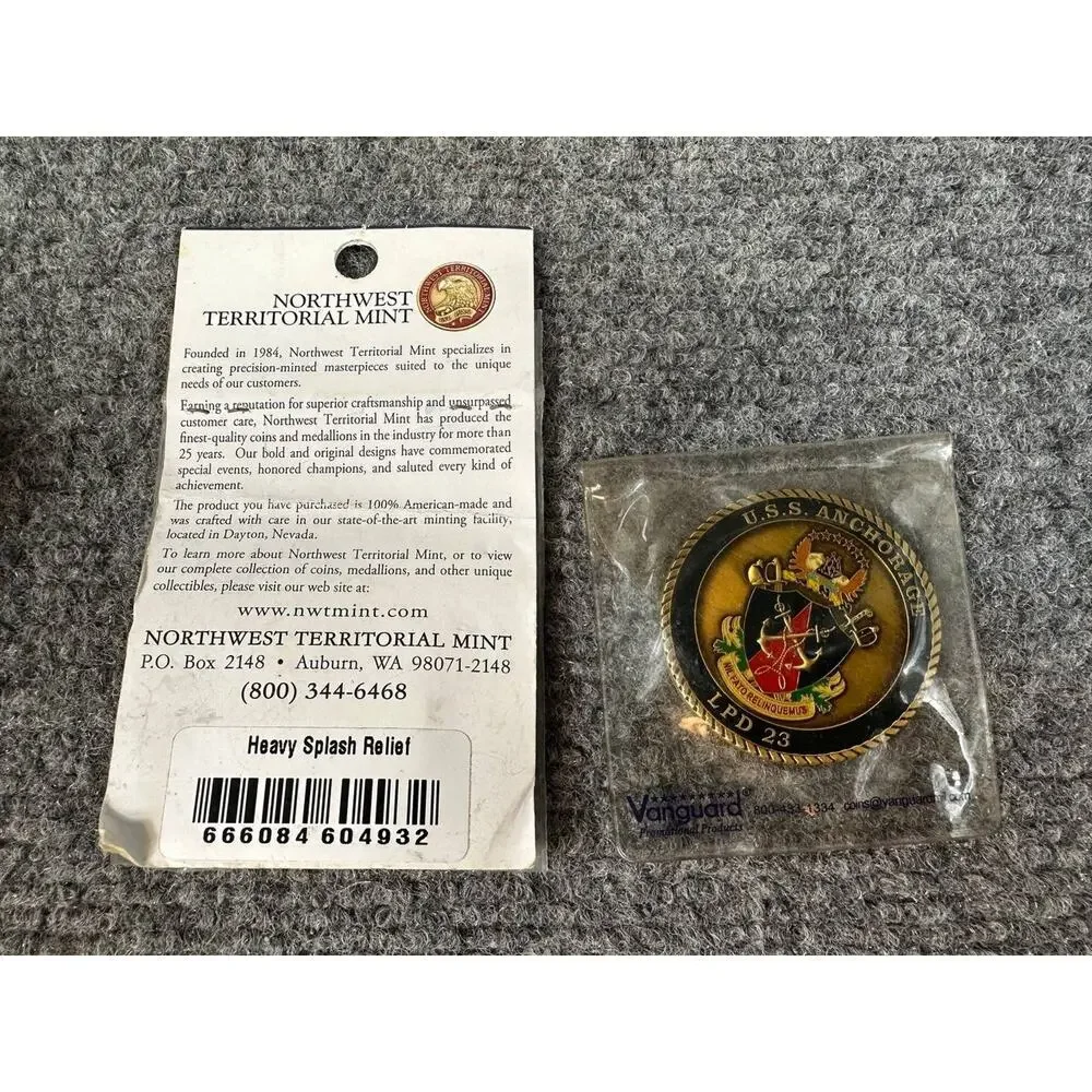 USS Anchorage LPD 23 U.S. Navy Challenge Coin Northwest Territorial Mint